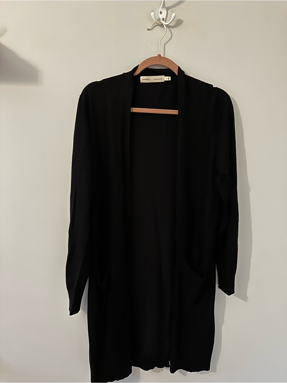 InWear Black Open-Front Women's Cardigan
